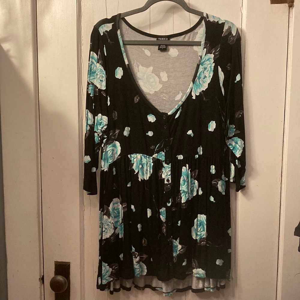 Torrid Knit Babydoll style top